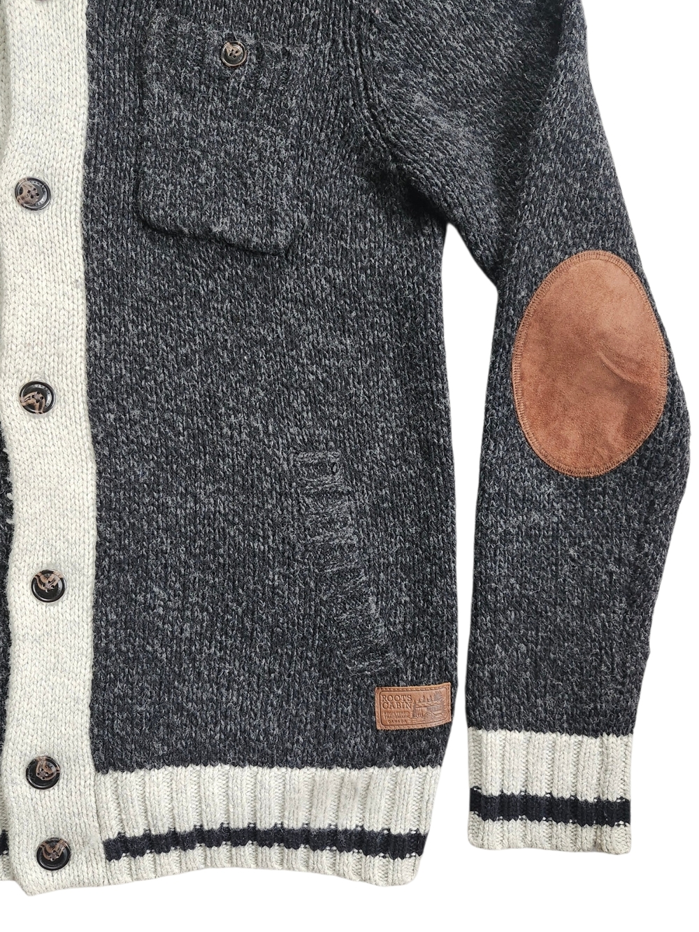 Roots Cabin Wool Blend Shawl Collar Cardigan - Picture 4 of 9